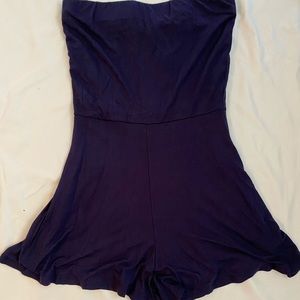 Strapless romper